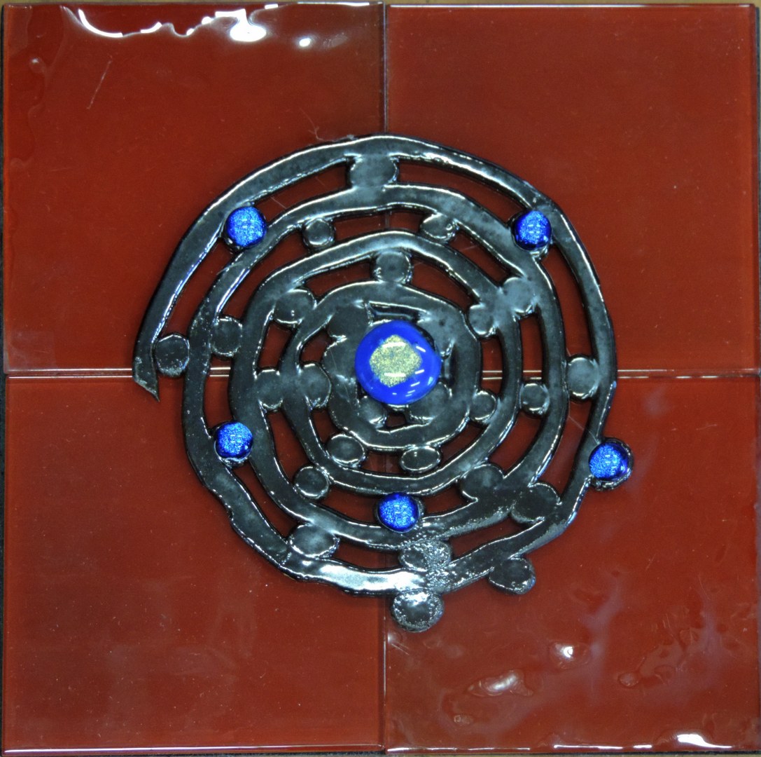 Spiral in Red 200x200