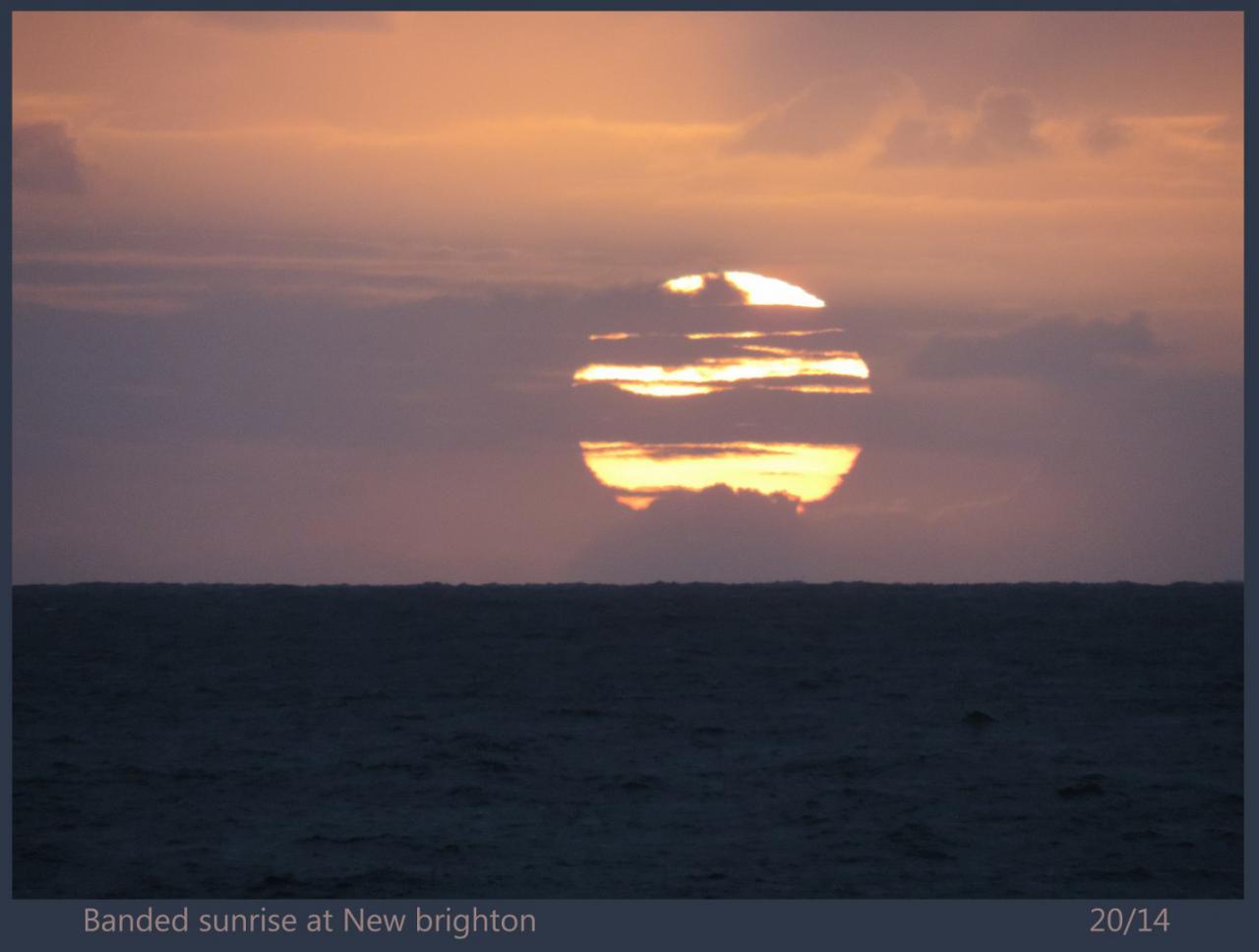 Banded sunrise